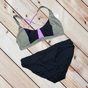 NWT Prana L talum top & summer waves bottom bikini